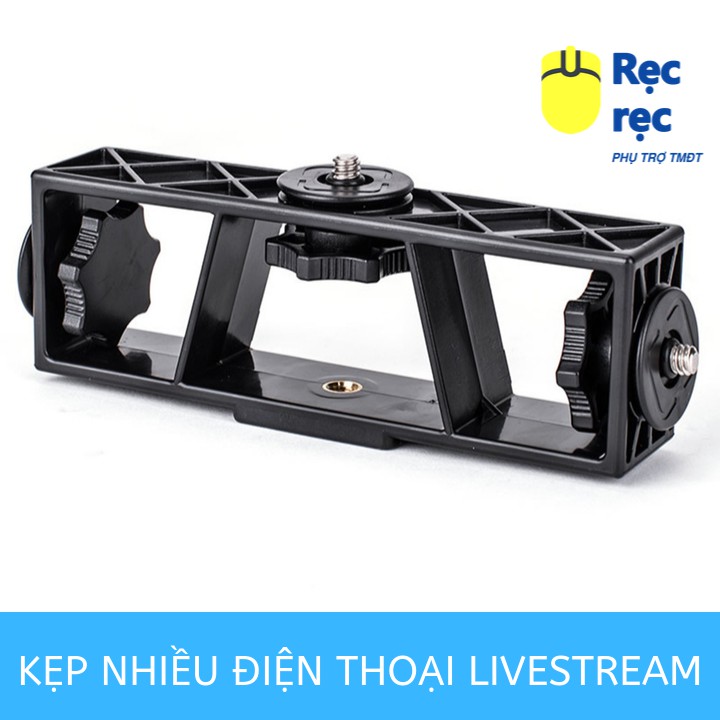 Bộ gắn nhiều điện thoại Live Stream lên tripod GDSM02