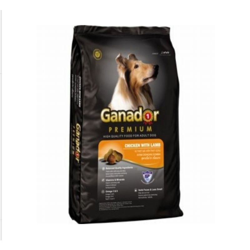 Thức ăn hạt Ganador Premium Adult cho chó trưởng thành túi chiết 1kg