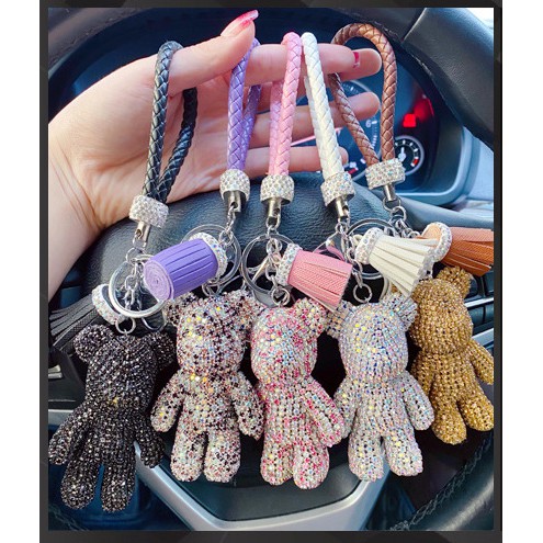 Móc khoá Gấu đính đá thời thượng Bearbrick