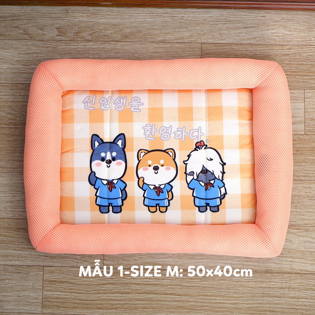 Nệm cho chó ổ đệm mèo mát mùa hè hình chữ nhật PetX