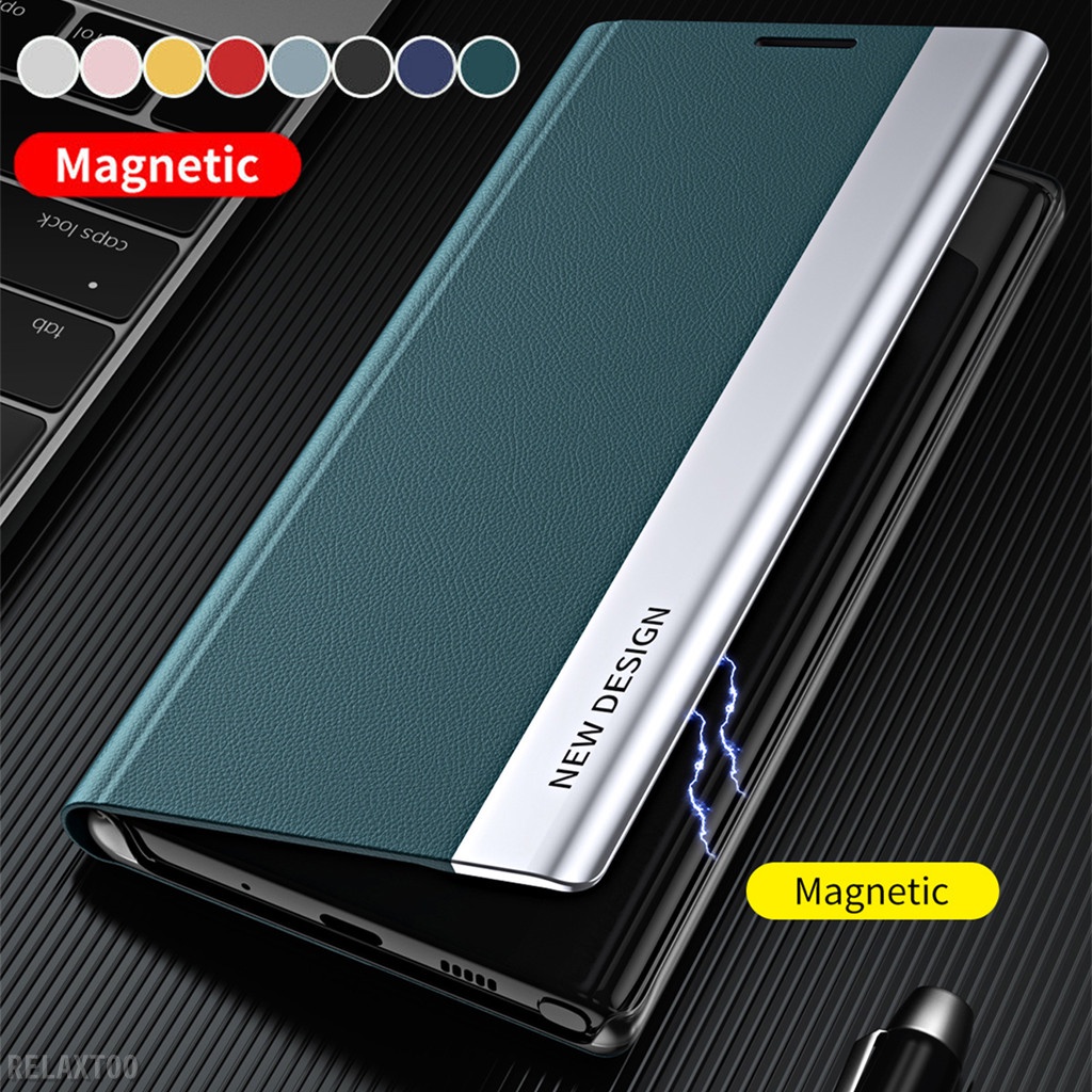 Ốp Lưng Điện Thoại Dạng Ví Da Lật Dành Cho Samsung Galaxy S21 S22 Ultra Plus FE + S22ultra S21+ S22+ 5G Casing Cover