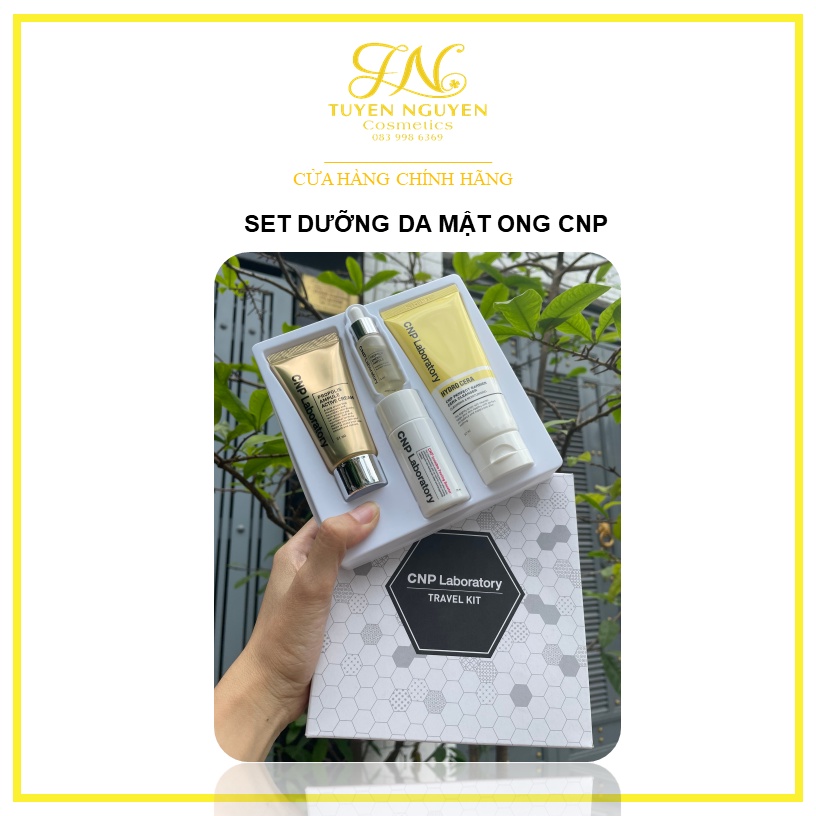 SET DƯỠNG DA KEO ONG CNP 4 sản phẩm