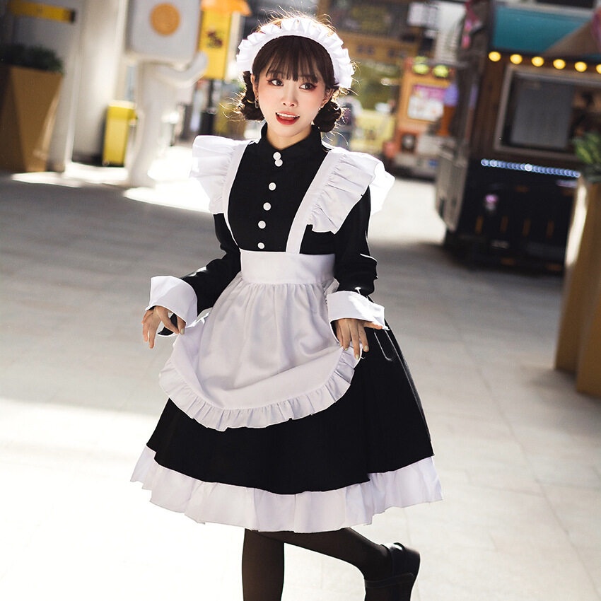 Bộ đồ cosplay phong cách Nhật Bản Gothic Lolita hoạt hình