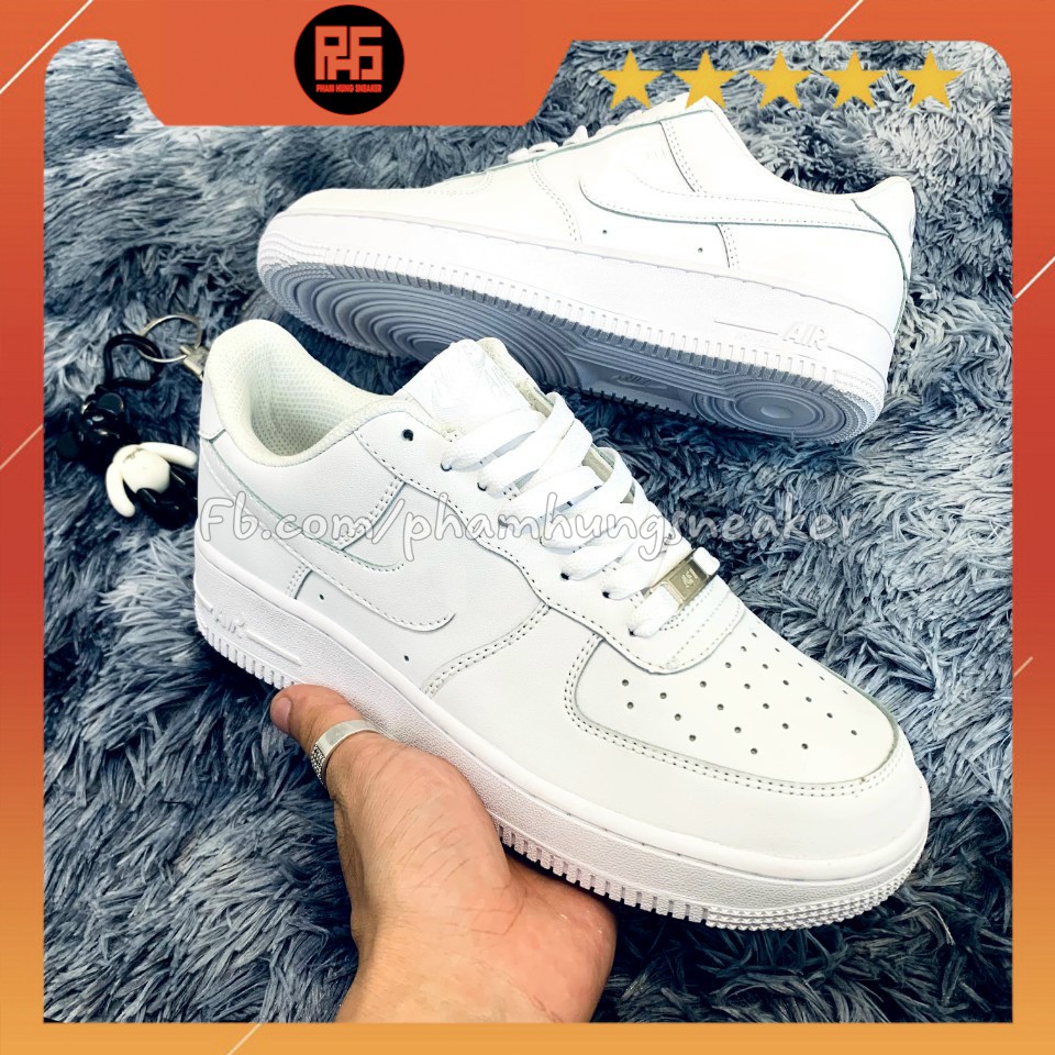 Deal Vip 📌 Giày Thể Thao Unisex 💝 Giày Sneaker Nam Nữ 💝 Mẫu Giày AF1 Basic Rất Dễ Phối Đồ 💝 AF1 Trắng Tinh Khôi 💝 VjpPr0