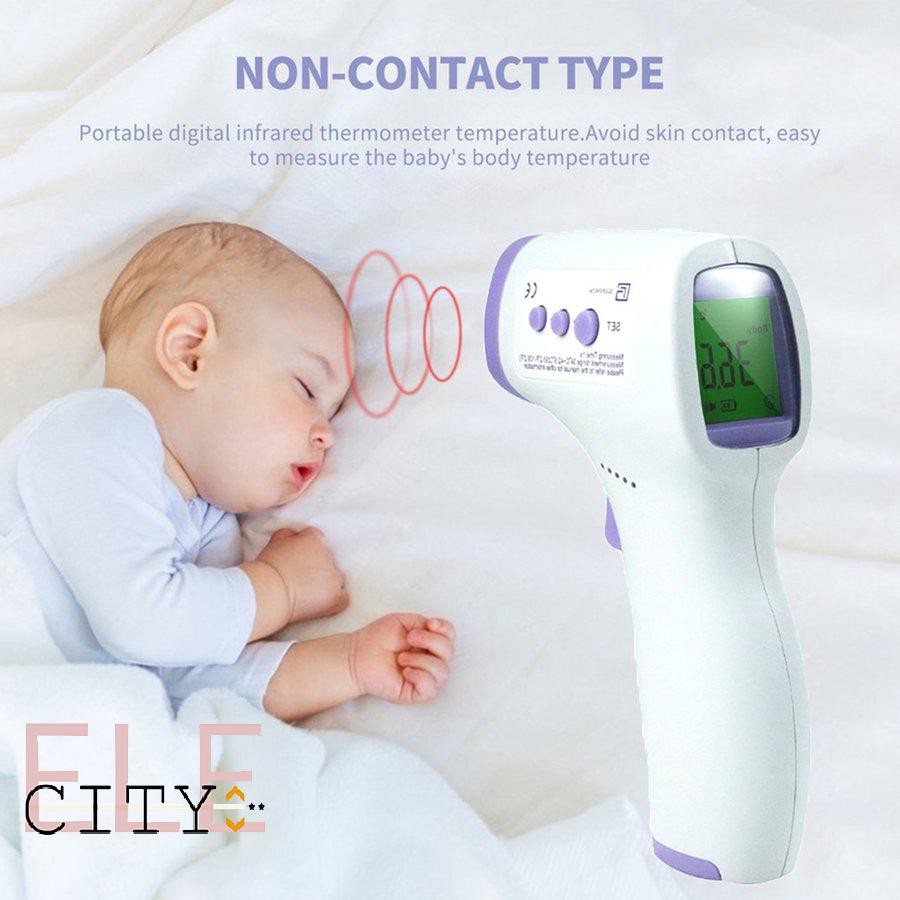 [Hàng mới về] Nhiệt kế điện tử hồng ngoại cảm biến đo trán đa chức năng có đèn nền ba màu chất lượng cao