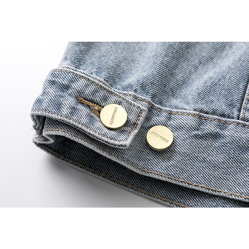 Áo bò ESENTIALS Ss20 - Denim jacket FEAR OF GOD SS20 / Denim jacket ESENTIALS ss20
