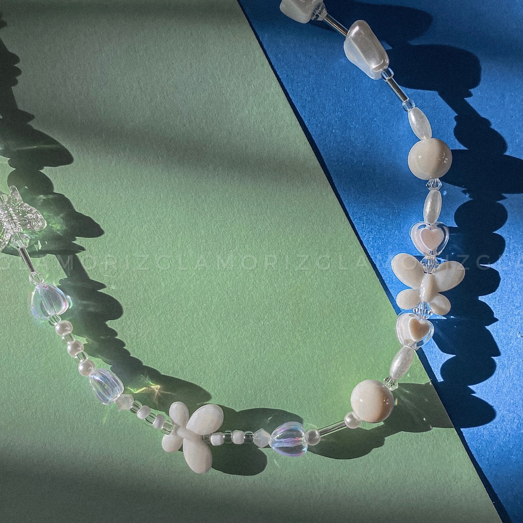 Dây chuyền hạt cườm handmade ✨𝑬𝑺𝑩𝑬𝑹✨ màu pastel phong cách ngọt ngào dễ thương hot trend thời trang |Made by Glamorizzz|