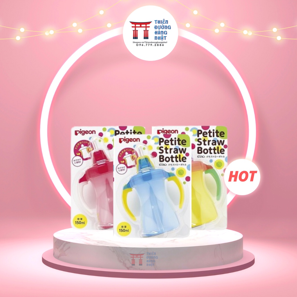 Bình tập uống nước Pigeon 150ml đủ màu (Nhật Bản)