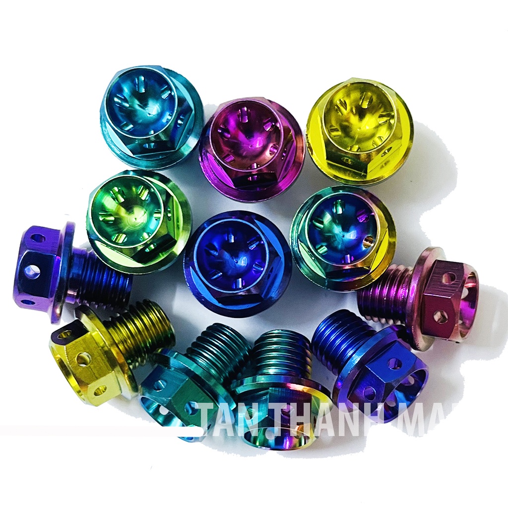 Ốc Chân Kiếng Titan Gr5 Mẫu Dầu Probolt Ren Thuận Ren Nghịch Gắn Tât Cả Dòng Xe Như Exciter/Sirius/Winner/Sonic/Satria..