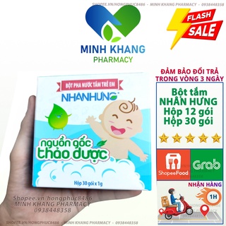 BỘT TẮM NHÂN HƯNG GIÚP BÉ SẠCH DA, KHÁNG KHUẨN, CÁC BỆNH NGOÀI DA CHO TRẺ SƠ SINH VÀ TRẺ NHỎ  [CHÍNH HÃNG]