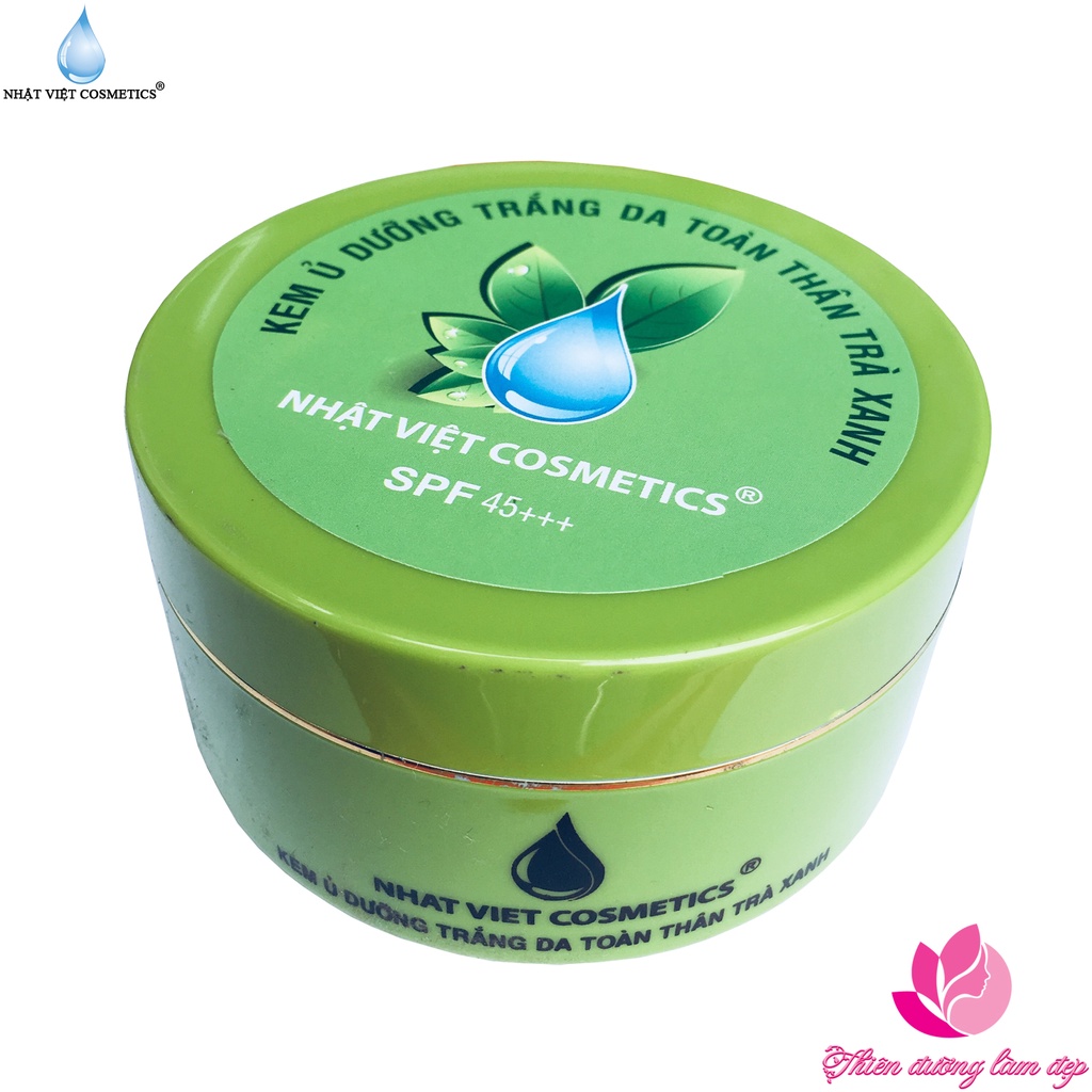 Kem ủ dưỡng trắng da toàn thân Trà xanh NHẬT VIỆT COSMETICS - 150g