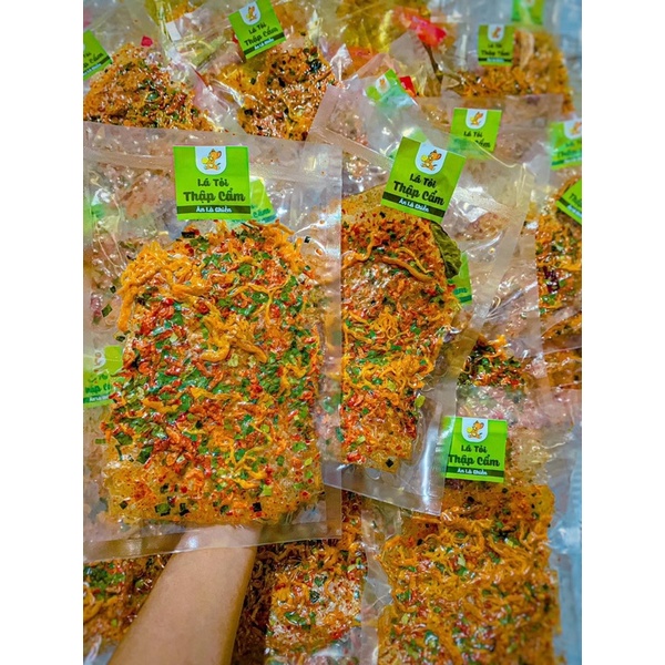 Bánh tráng thập cẩm lá tỏi khô gà đậm vị hút chân không Bánh tráng trộn ngon xuất sắc/Snack Cô Tấm
