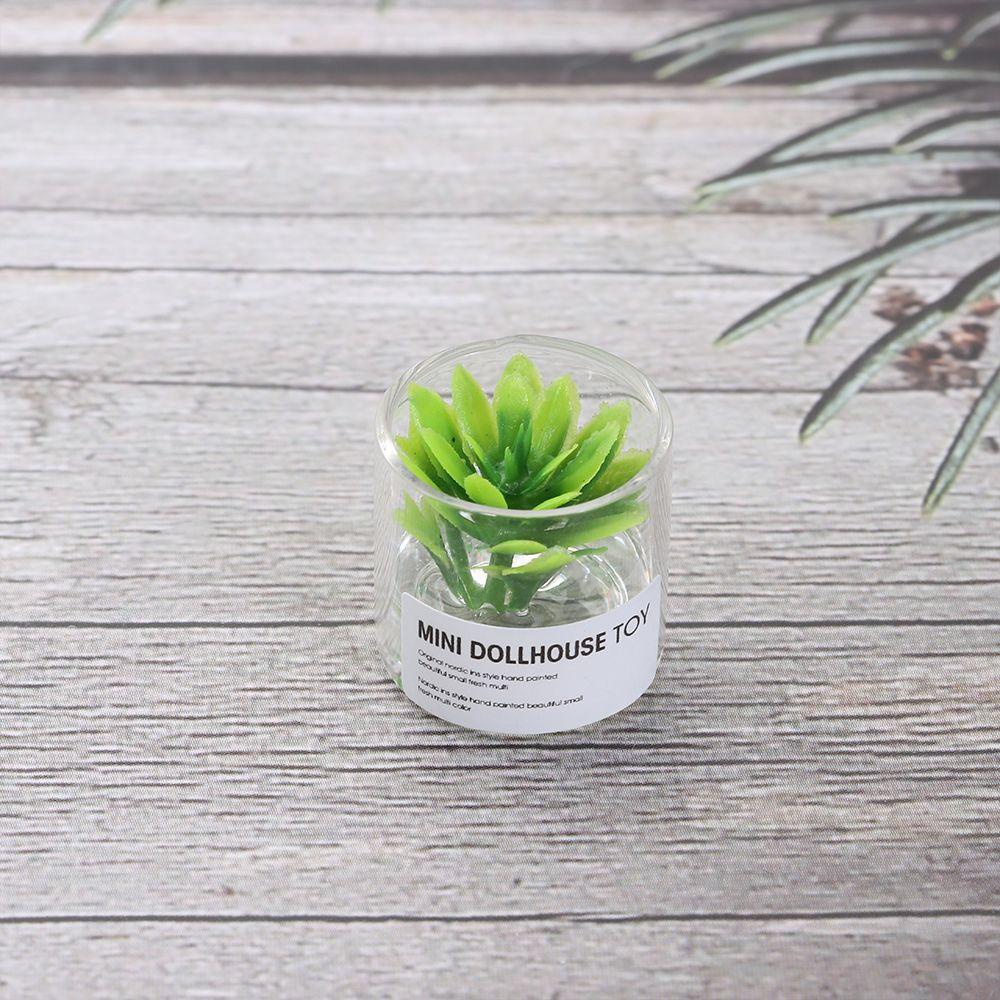 Bình Hoa Thủy Tinh Mini Tỉ Lệ 1: 12 / 1: 6 Trang Trí Nhà Búp Bê