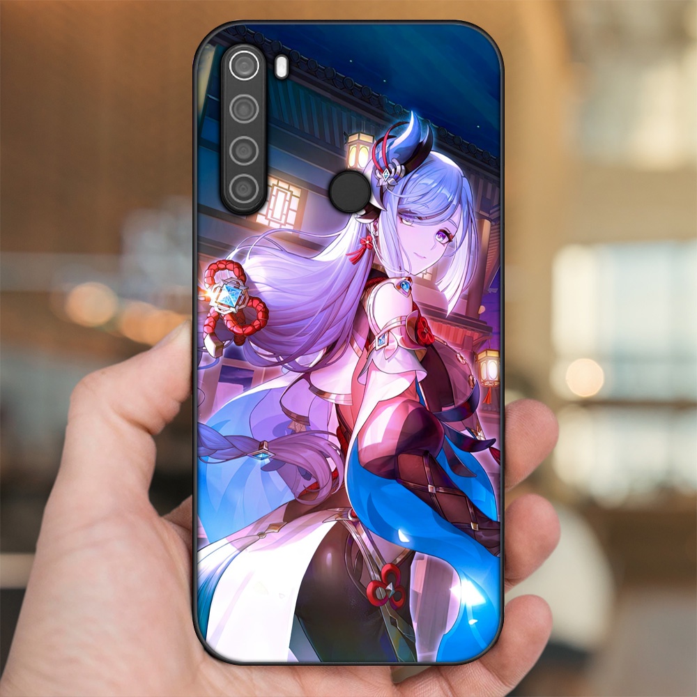 Ốp lưng Xiaomi Redmi Note 8 viền đen in hình Shenhe Genshin Impact