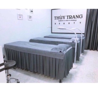 Ga phủ trải giường spa , nối mi, phun xăm vải thun( hàng may theo kt)
