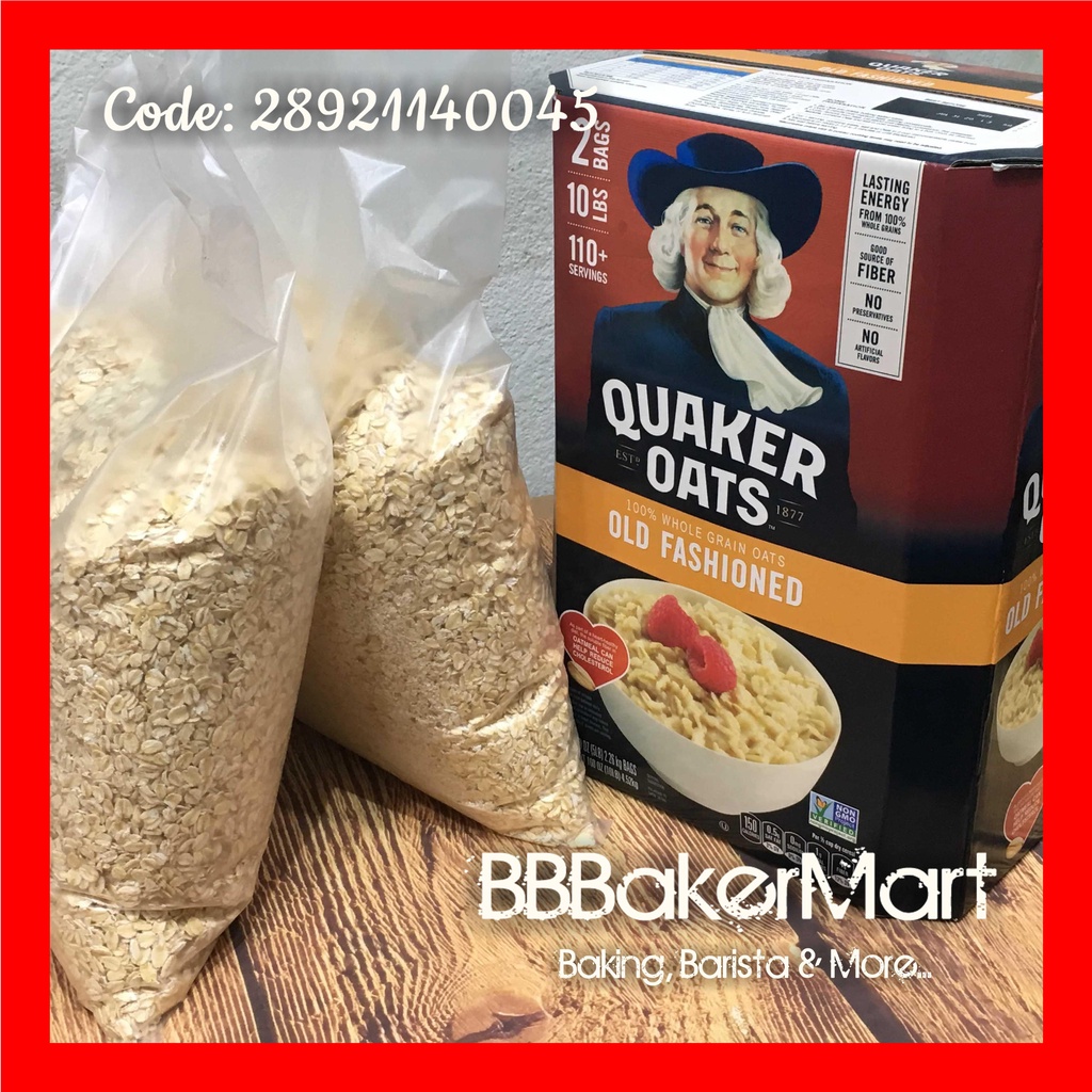 Yến mạch Ông Già QUAKER OATS loại NGUYÊN - Hộp CAM 4.5kg