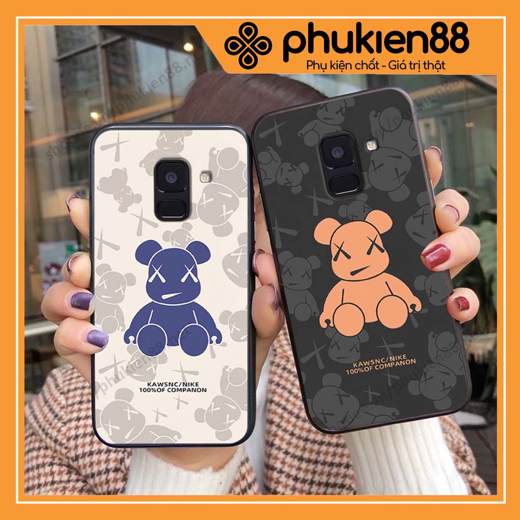 Ốp lưng Samsung A8 2018 / A8 Plus / A8+ hình Robot Bear, Kawsnc bảo vệ điện thoại