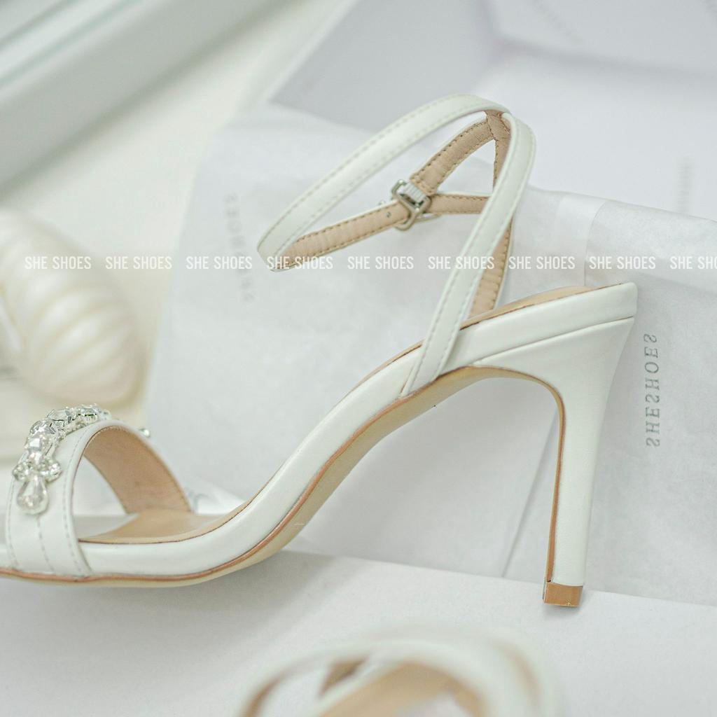 SANDAL GIÀY CƯỚI, CAO GÓT đính đá cao cấp, độc quyền bởi SHESHOES (NEW ARRIVAL) - GC07053