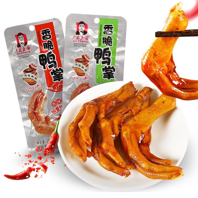 CHÂN VỊT CAY TỨ XUYÊN DACHENG SIÊU HOT  | TAIWANFOODSG