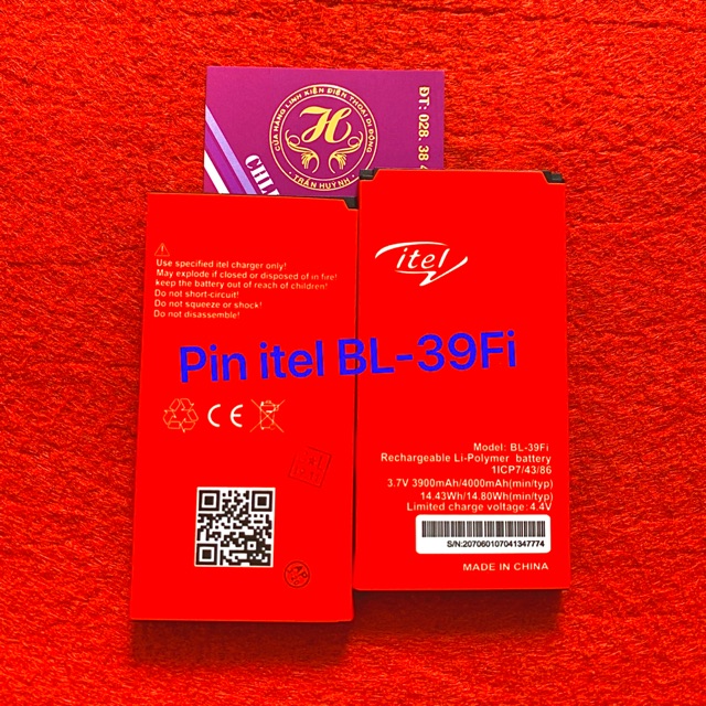 Pin itell kí hiệu trên pin BL-39Fi