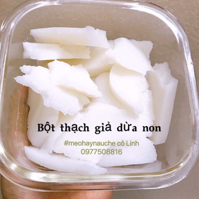 Bột làm cùi dừa dầm, chỉ có tại Xưởng Chè ngon và đồ ăn vặt