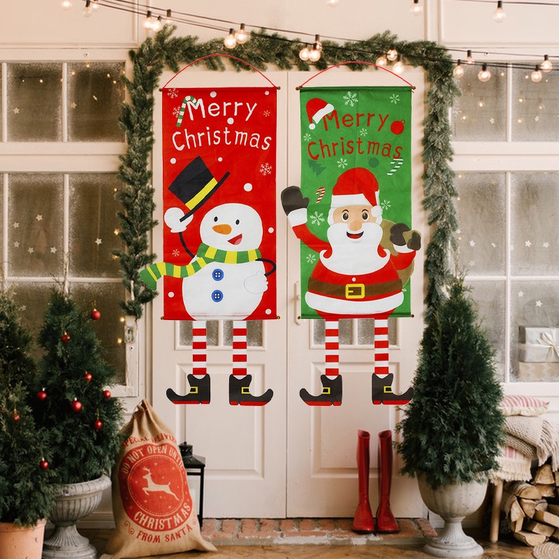 Tấm vải treo trang trí giáng sinh 115*40cm