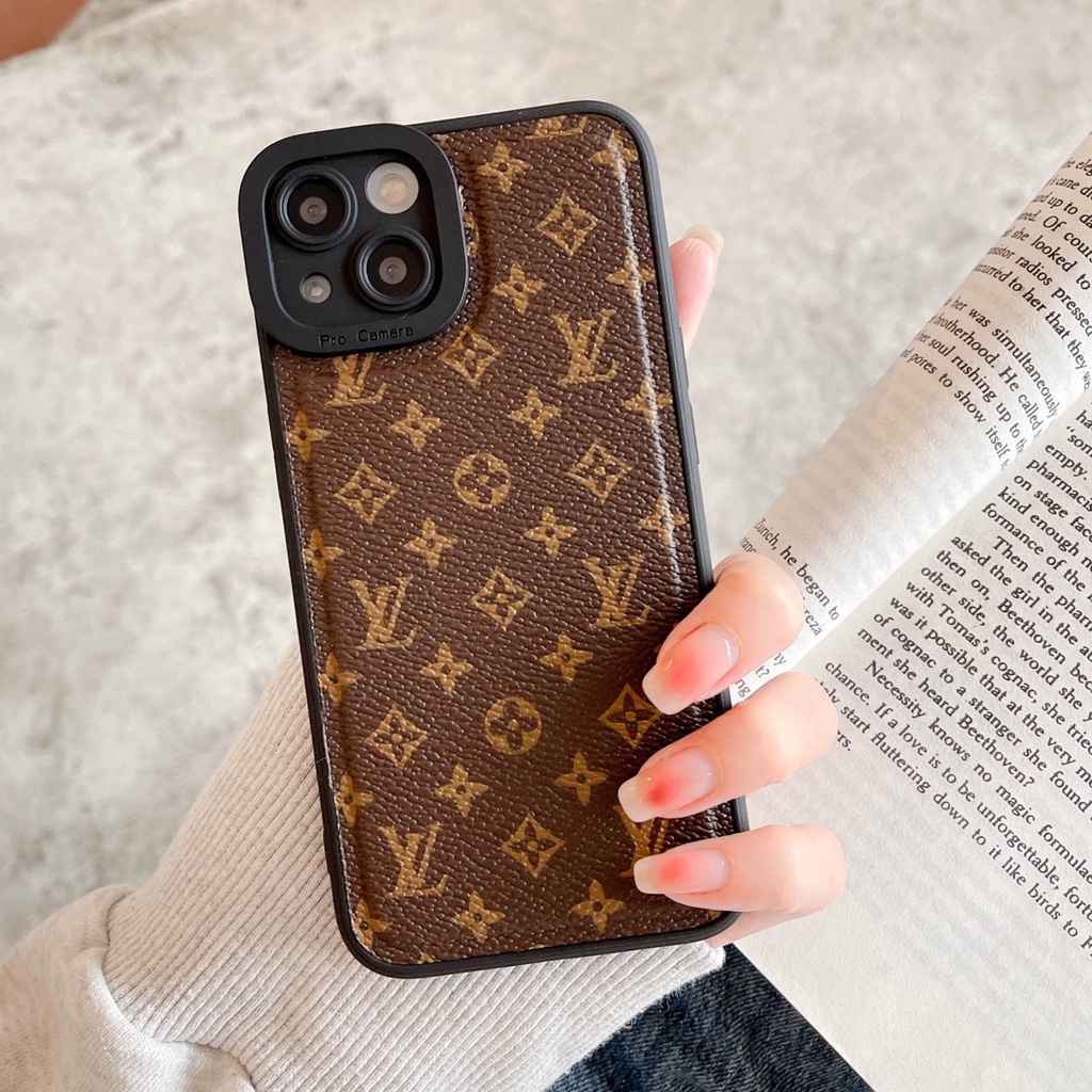 Ốp điện thoại da logo LV sang trọng cho IPHONE 13 PRO MAX I13 13PRO 11 PRO MAX 12PRO 12 PRO MAX