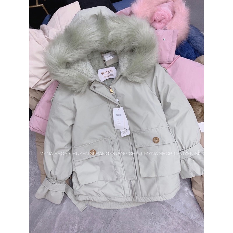 (Có sẵn+Ảnh thật) ÁO KHOÁC PHAO LÓT LÔNG ĐẠI HÀN TÚI TRƯỚC 8602 | BigBuy360 - bigbuy360.vn
