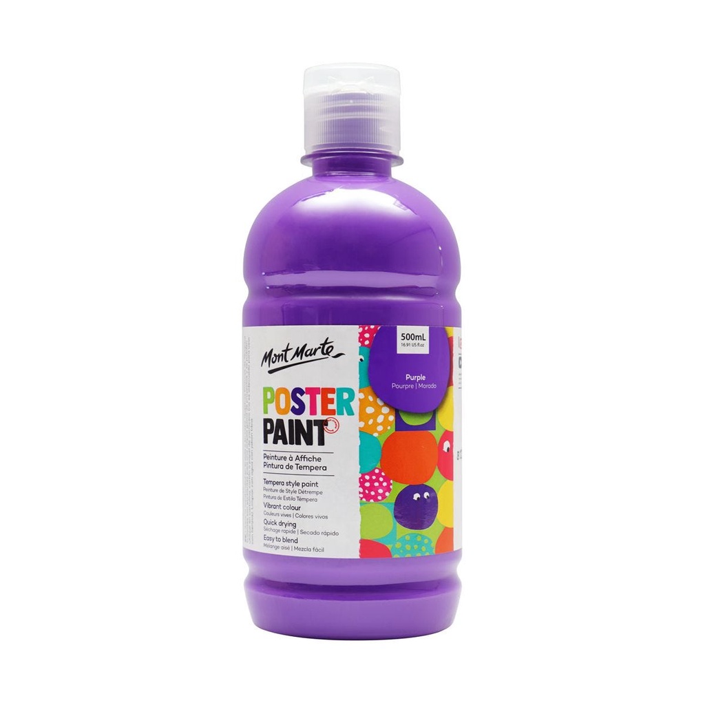 Màu Nước Poster Paint Mont Marte 500ml - Purple - MPST0023