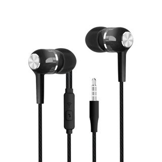 Portable wired sports headset with microphone