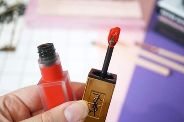SẴN - SON YSL TATOUAGE CAM ĐỎ 02