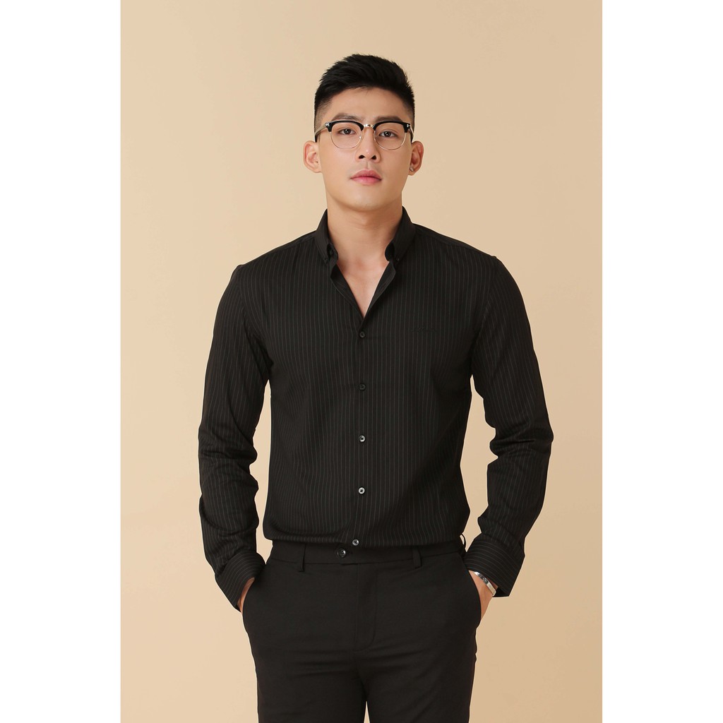Áo Sơ Mi Nam Công Sở Tay Dài Họa Tiết Sọc AKUBA | 02A919 | BigBuy360 - bigbuy360.vn