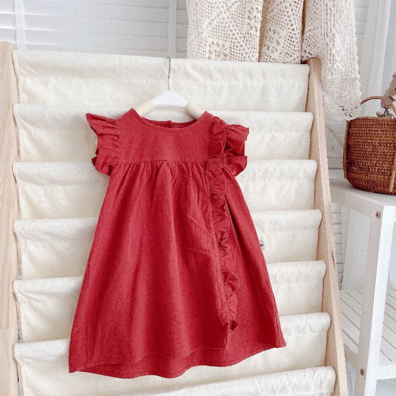 ✓8-23kg✓ Váy thô đũi dáng babydoll bèo tay áo mozi kids cực xinh