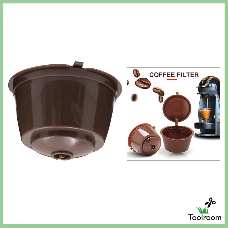 Toolroom Refillable Reusable Coffee Capsule Pods Cups for Nescafe DolceGusto Black