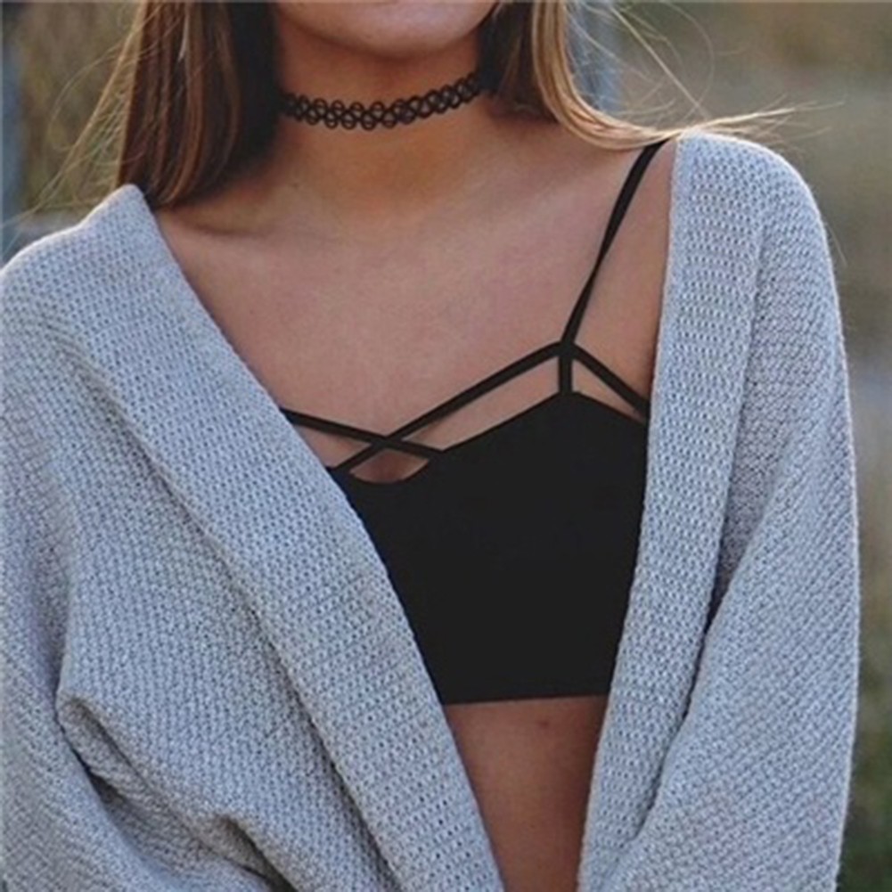 Bra phối dây chéo ngực nữ tính