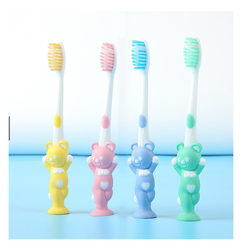 SET 4 BÀN CHẢI GẤU XUẤT NHẬT CHO BÉ NGỘ NGHĨNH