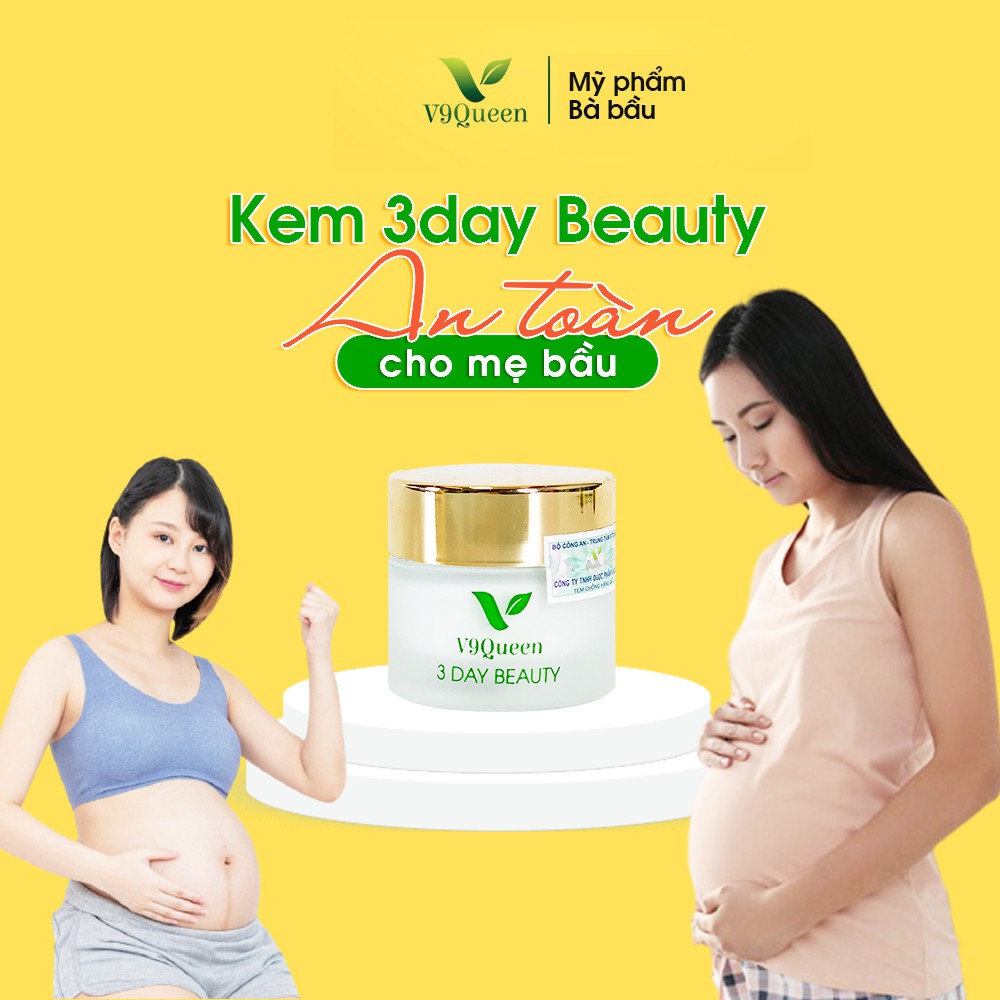 Kem Face Chống Nắng, Dưỡng Trắng Da V9Queen - Mỹ Phẩm Bà Bầu
