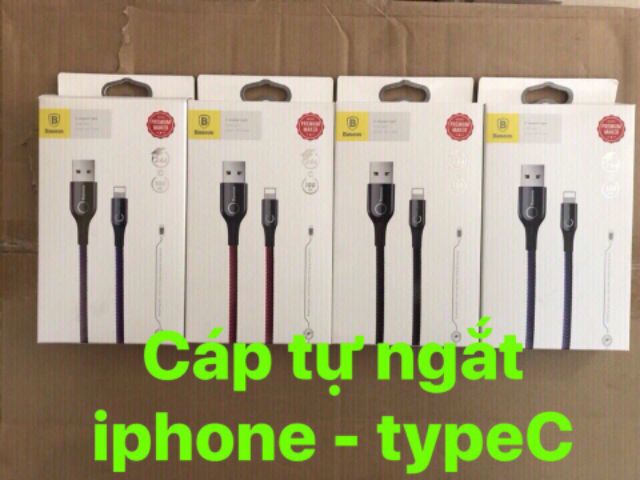 Cáp Sạc IPhone Nhanh Tự Ngắt BASEUS Chính Hãng