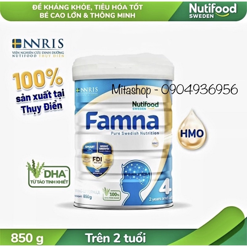 Sữa bột Famna số 4 của Nutifood Thuỵ Điển