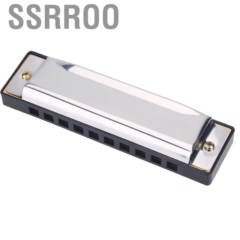 Ssrroo Professional Jazz Blues Harmonica 10 Holes Key of C Mouth Organ for Children Toy