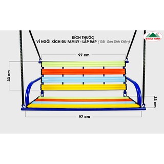 Xích Đu FAMILY - Lắp Ráp (Chất Liệu Sắt Sơn Tĩnh Điện)