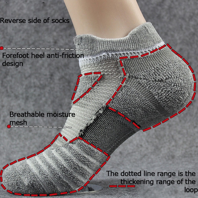 Đôi Vớ Thể Thao Chất Liệu Cotton Năng Động Cho Nam