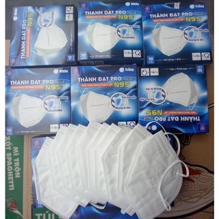 Khẩu trang n95 thành đạt 10 hộp 100 cái trắng