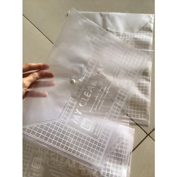 Túi đựng hồ sơ khổ A4 - túi My clear bag khuy bấm