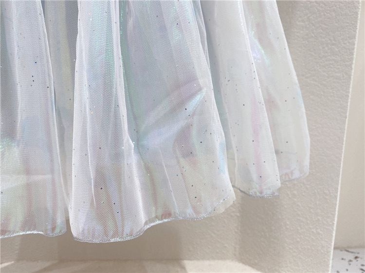 Princess Party Dress For Girls 2-10 Years Sequined Laser Tutu Dress