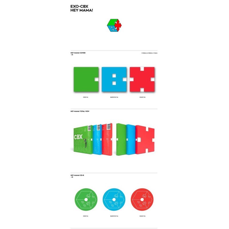 Album Ảnh EXO-CBX 1st Mini Album - Hey Mama! Rỗng