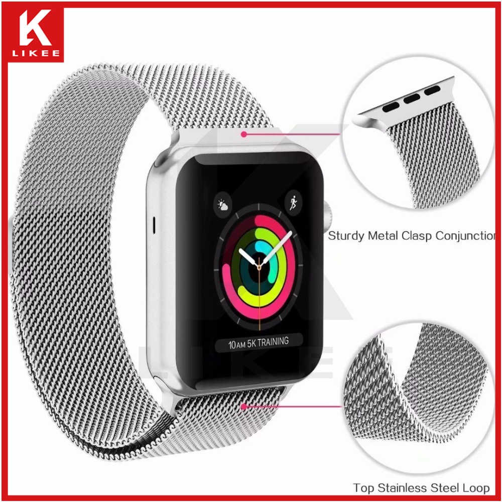 Dây Đeo Đồng Hồ Bằng Inox Cho Apple Watch Series 8 7 6 5 4 3 2 1 Se 38 / 40 / 41mm 42 / 44 / 45mm T500 / W46 / X7 / X8 / P8 / W26 / T500