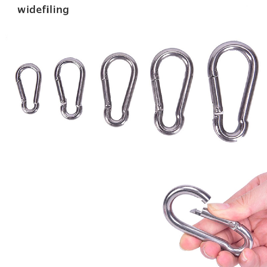 Móc Khóa Carabiner Bằng Thép Không Gỉ 304 Tháo Gỡ Nhanh