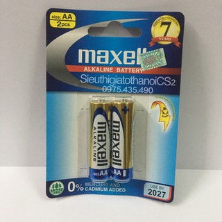 Pin AA AAA Maxell Alkaline LR6, LR03 Chính Hãng Vỉ 2 Viên