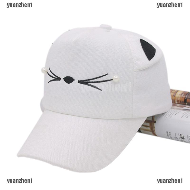 Mũ lưỡi trai tai mèo vải cotton phong cách hip hop cá tính